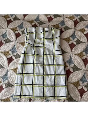Gianni Bini plaid strapless mini dress Size 8 spring picnic garden party summer